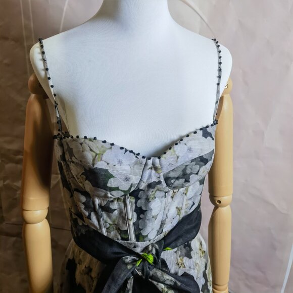 Zimmermann Balance linen and silk bustier dress - Picture 7 of 14